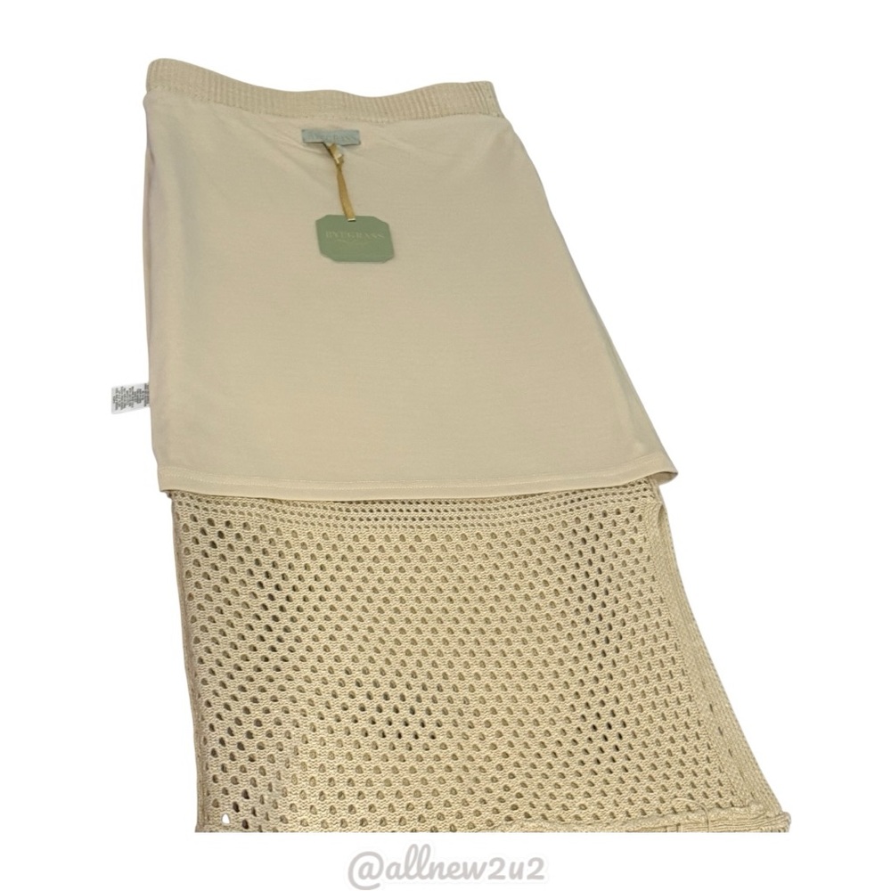 Ryegrass 2 Pc Cream Crochet Top and Skirt Set XS - Picture 13 of 17